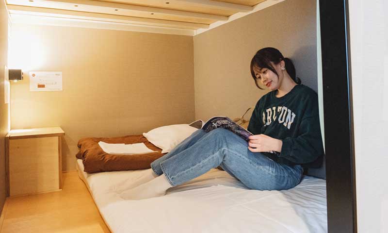 Bunk bed in dormitory room